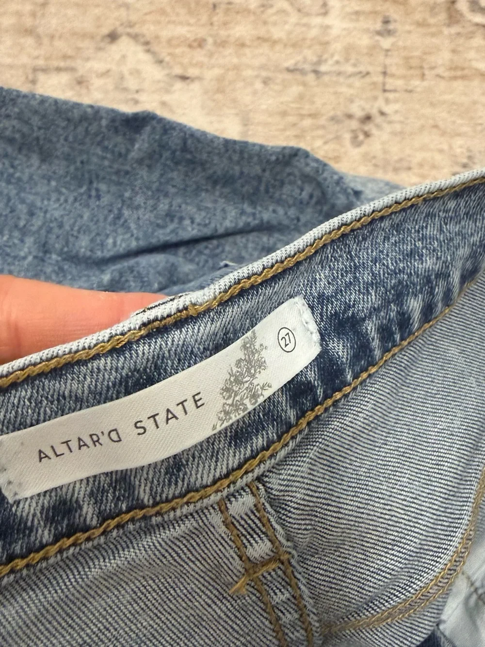 Altar'd State Light Blue High-Rise Jeans - Picture 4 of 4